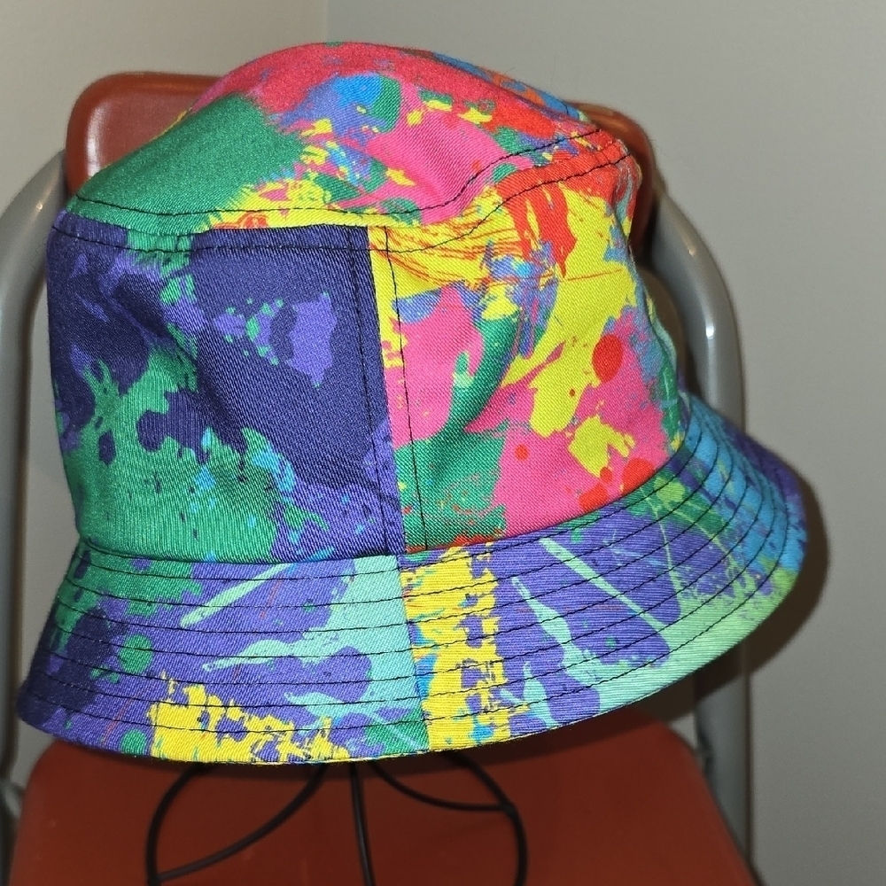Colorful Splash Bucket Hat NWOT - Picture 6 of 7